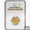 Image 1 : 1911 $2.50 Gold Quarter Eagle NGC MS61