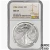 Image 1 : 1986 Silver Eagle NGC MS69
