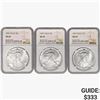 Image 1 : [3] 1987 Silver Eagle NGC MS69