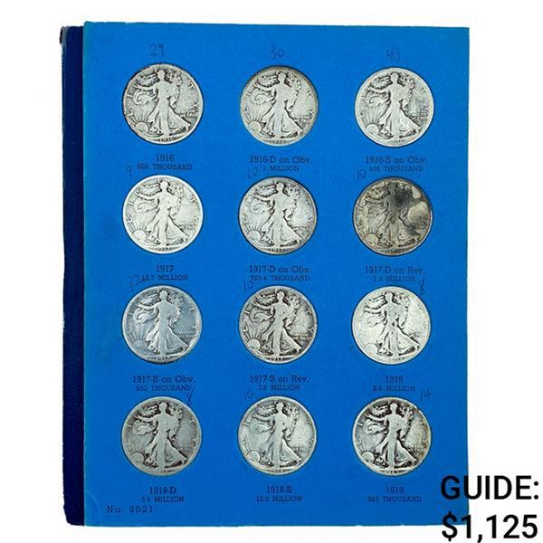 1916-1936 Liberty Standing Half Dollar Book (33 Co