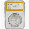 Image 1 : 1893-CC Morgan Silver Dollar PGA XF40