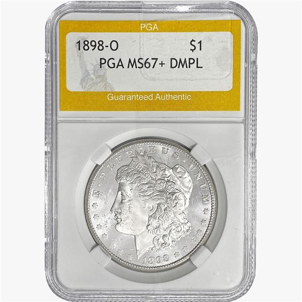 1898-O Morgan Silver Dollar PGA MS67+ DMPL