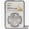 Image 1 : 1881-S Morgan Silver Dollar NGC MS66