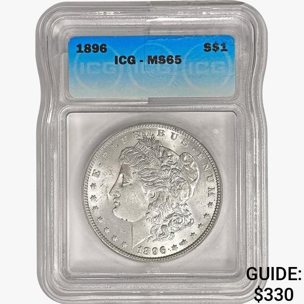 1896 Morgan Silver Dollar ICG MS65