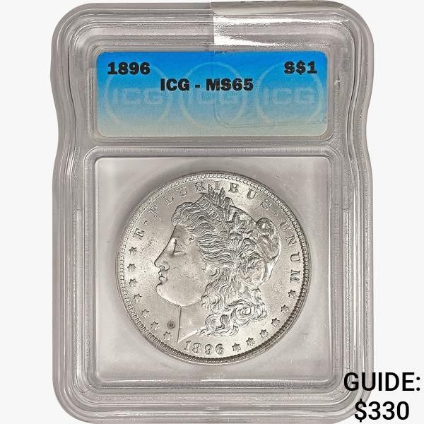 1896 Morgan Silver Dollar ICG MS65