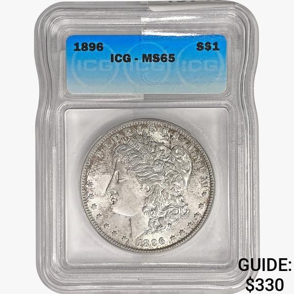 1896 Morgan Silver Dollar ICG MS65