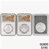 Image 1 : [3] 2020 Silver Eagle  PF70 UC, Seated Lib. Set