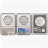 Image 2 : [3] 2020 Silver Eagle  PF70 UC, Seated Lib. Set