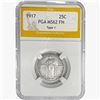Image 1 : 1917 Standing Liberty Quarter PGA MS62 FH Type 1