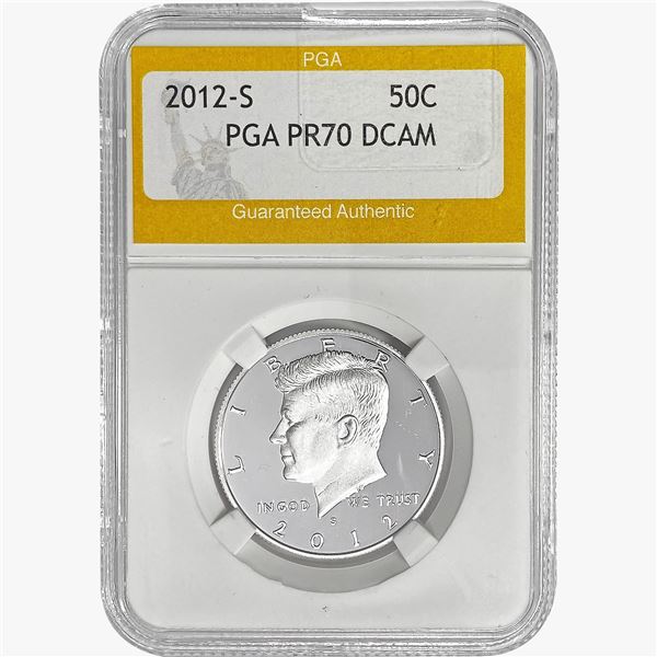 2012-S Kennedy Half Dollar PGA PR70 DCAM