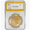 Image 1 : 1921 Morgan Silver Dollar PGA MS65