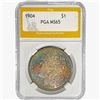 Image 1 : 1904 Morgan Silver Dollar PGA MS65