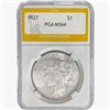 Image 1 : 1927 Silver Peace Dollar PGA MS64
