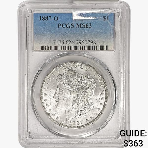 1887-O Morgan Silver Dollar PCGS MS62