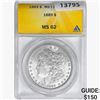 Image 1 : 1889 Morgan Silver Dollar ANACS MS62