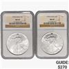 Image 1 : [2] 1995 Silver Eagle NGC MS69