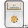 Image 1 : 1891 $5 Gold Half Eagle NGC MS61