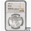 Image 1 : 1885 Morgan Silver Dollar NGC MS64