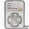 Image 1 : 1881-S Morgan Silver Dollar NGC MS64