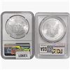 Image 2 : [2] 1986 & 2003 Silver Eagle NGC/PCGS MS69