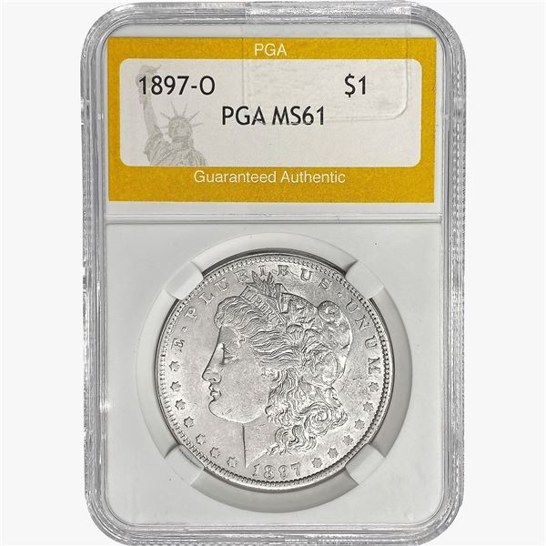 1897-O Morgan Silver Dollar PGA MS61