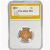 Image 1 : 1897 Indian Head Cent PGA MS64 RED
