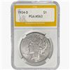 Image 1 : 1934-D Silver Peace Dollar PGA MS63