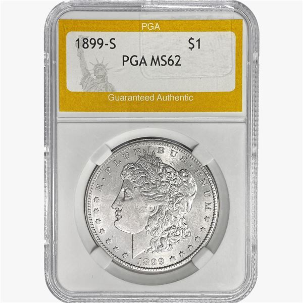1899-S Morgan Silver Dollar PGA MS62