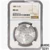 Image 1 : 1881-S Morgan Silver Dollar NGC MS63