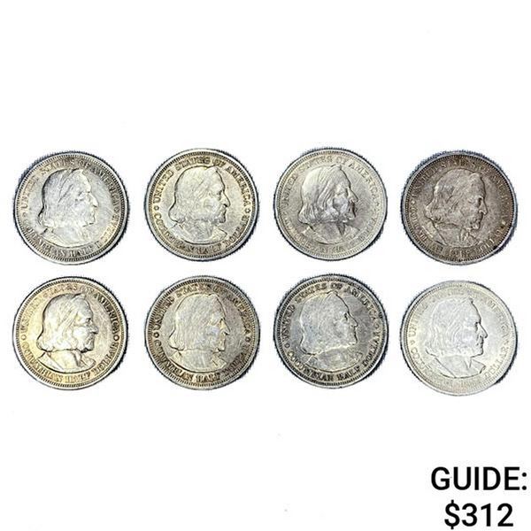 1893 Columbia Half Dollar Collect. [8 Coins]