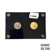 Image 1 : 1937 & 2008 Buffalo Nickel Set w/ 1/4oz Gold $10