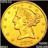 Image 1 : 1876-CC $5 Gold Half Eagle UNCIRCULATED