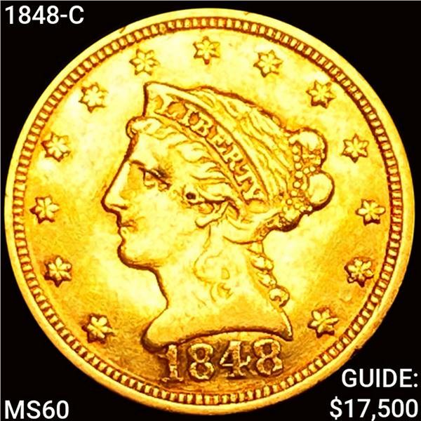 1848-C $3 Gold Piece UNCIRCULATED
