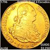 Image 1 : 1796 Spanish Gold 4 Escudos CHOICE AU