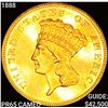 Image 1 : 1888 $3 Gold Piece GEM PROOF CAM
