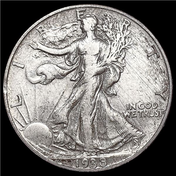 1938-D Walking Liberty Half Dollar LIGHTLY CIRCULA