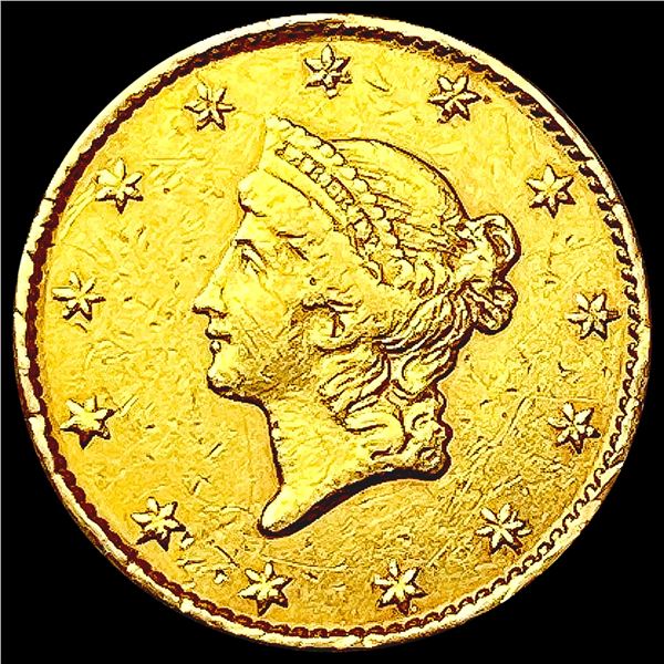 1849 Rare Gold Dollar NEARLY UNCIRCULATED