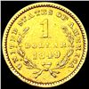 Image 2 : 1849 Rare Gold Dollar NEARLY UNCIRCULATED