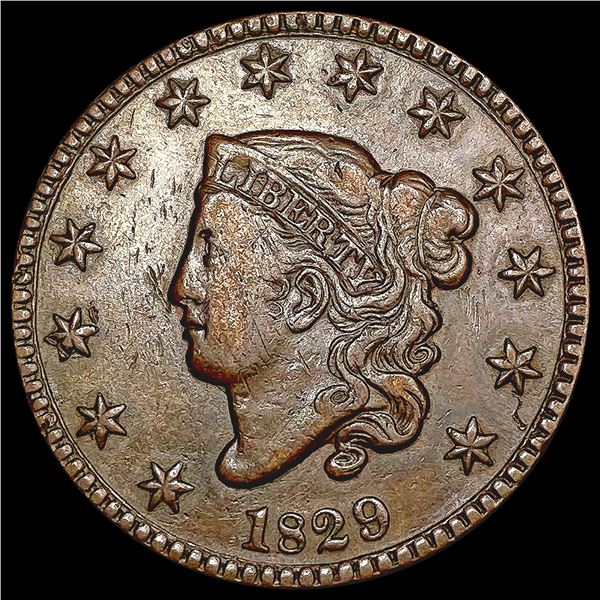 1829 Coronet Head Large Cent NEARLY UNCIRCULATED