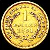 Image 2 : 1851 Rare Gold Dollar CLOSELY UNCIRCULATED