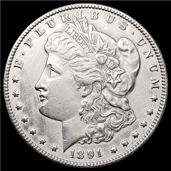 1891-CC Morgan Silver Dollar CHOICE AU