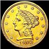 Image 1 : 1903 $2.50 Gold Quarter Eagle UNCIRCULATED