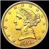 Image 1 : 1904-S $5 Gold Half Eagle UNCIRCULATED