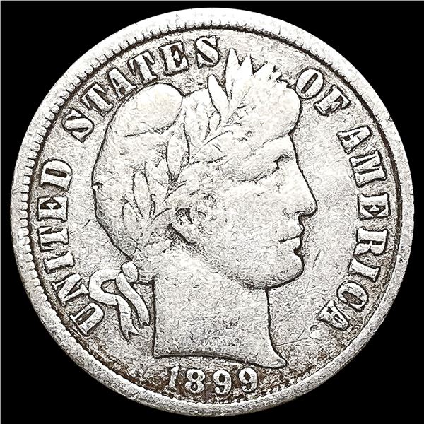 1899-O Barber Dime LIGHTLY CIRCULATED