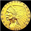 Image 1 : 1913 $2.50 Gold Quarter Eagle CLOSELY UNCIRCULATED