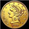 Image 1 : 1880 $5 Gold Half Eagle CHOICE AU