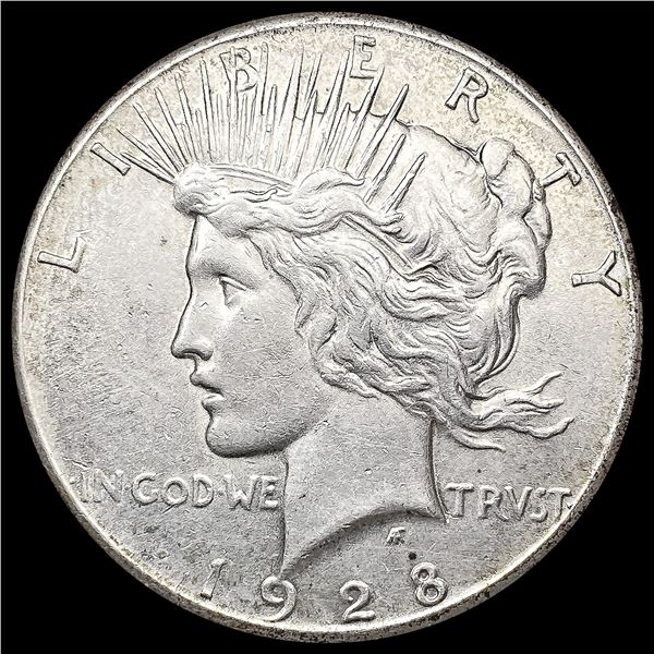 1928 Silver Peace Dollar CLOSELY UNCIRCULATED