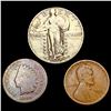 Image 1 : [3] Varied US Coinage [1869, 1927, 1930] HIGH GRAD