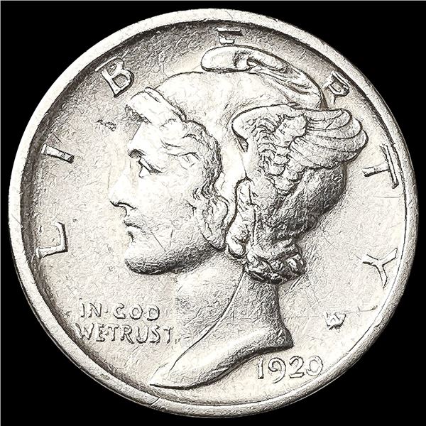 1920-D Mercury Dime CHOICE AU