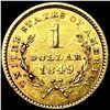 Image 2 : 1849 Rare Gold Dollar CLOSELY UNCIRCULATED